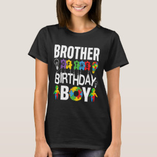 Brother Of The Birthday Boy Autism T-Shirt