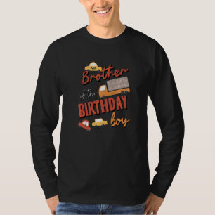 Brother Of The Birthday Boy Car Theme Matching Fam T-Shirt