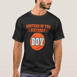 Brother Of The Birthday Boy Costume Basketball T-Shirt