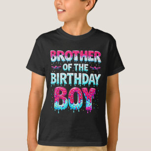 Brother Of The Birthday Boy Ice Cream Baseball Fam T-Shirt