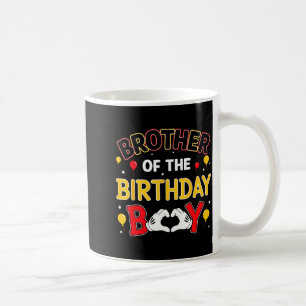 Brother Of The Birthday Boy Matching Family Birthd Coffee Mug