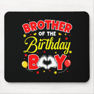 Brother Of The Birthday Boy Matching Family Party  Mouse Pad