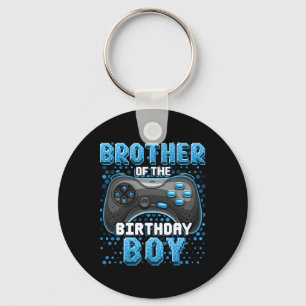 Brother Of The Birthday Boy Matching Video Game Bi Key Ring