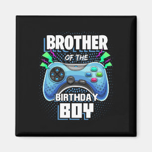 Brother Of The Birthday Boy Matching Video Game Bi Magnet