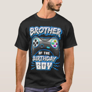 Brother of the Birthday Boy Matching Video Gamer P T-Shirt