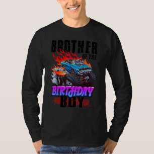 Brother Of The Birthday Boy Monster Truck Blaze Ca T-Shirt