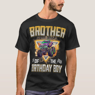 Brother Of The Birthday Boy Monster Truck T-Shirt