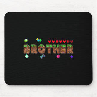 Brother Of The Birthday Boy Pixel Game Matching Fa Mouse Pad