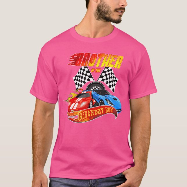 Brother Of The Birthday Boy Race Birthday Party Ra T-Shirt (Front)