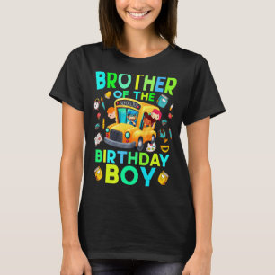Brother of the Birthday Boy School Bus Matching Fa T-Shirt