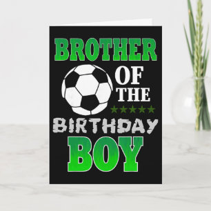 Brother Of The Birthday Boy Soccer Stars Outfit Card