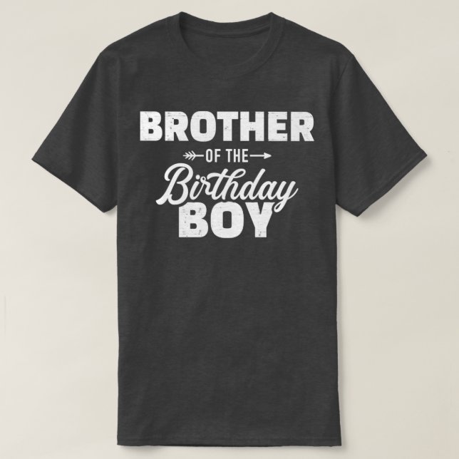 Brother of the birthday boy son matching family T-Shirt (Design Front)