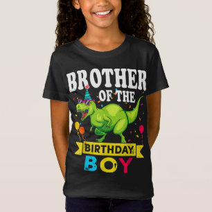 Brother of the Birthday Boy T-Rex RAWR Dinosaur Bi T-Shirt