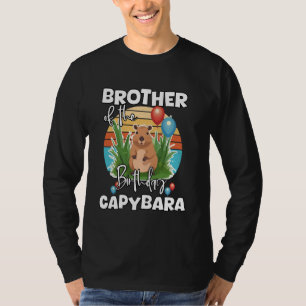 Brother Of The Birthday Capybara Cute Capy Bday Ce T-Shirt
