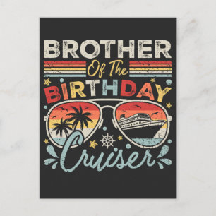 Brother of the Birthday Cruiser Vacation Postcard