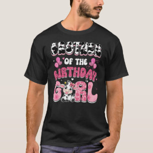 Brother Of The Birthday Girl Cow Farm Family 1St B T-Shirt