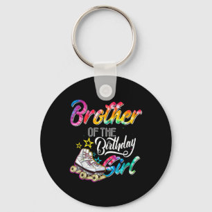 Brother Of The Birthday Girl Roller Skates Bday Sk Key Ring