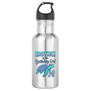Brother of the Birthday Girl Sea Turtle Shirt Desi 532 Ml Water Bottle