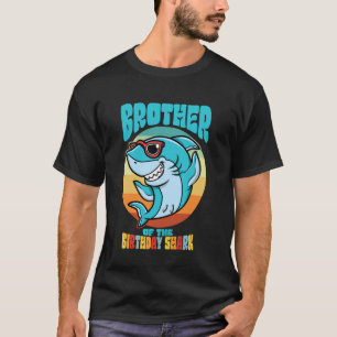 Brother of the Birthday Kid Shark Party Bro Family T-Shirt
