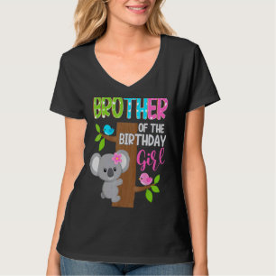 Brother Of The Birthday Koala Girl Matching Family T-Shirt