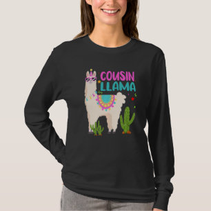 Brother Of The Birthday Llama Girl Matching Family T-Shirt