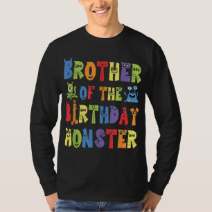 Brother Of The Birthday Monster Alien Kid B-day Pa T-Shirt
