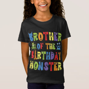 Brother Of The Birthday Monster Alien Kid B-day Pa T-Shirt