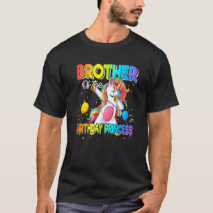 Brother Of The Birthday Princess Girl Dabbing Unic T-Shirt