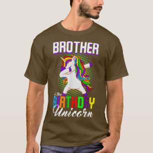 Brother of the Birthday Princess Unicorn Dabbing B T-Shirt