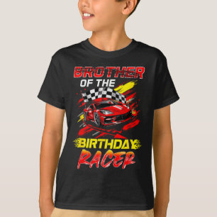 Brother Of The Birthday Racer Race Car Party T-Shirt