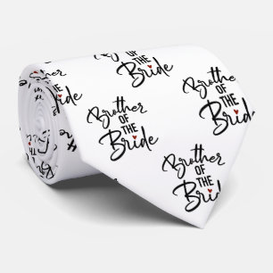 Brother of the Bride Black and White Tie