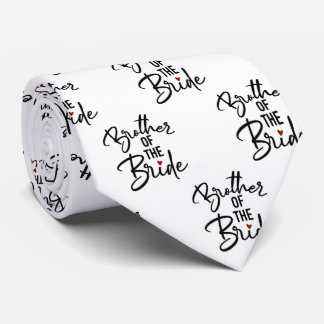 Brother of the Bride Black and White Tie