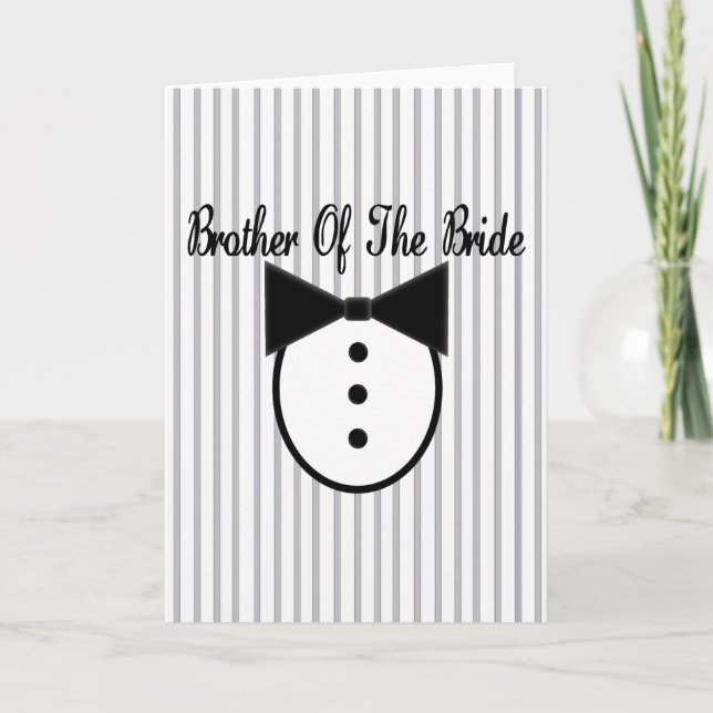 Brother of the Bride Card (Front)
