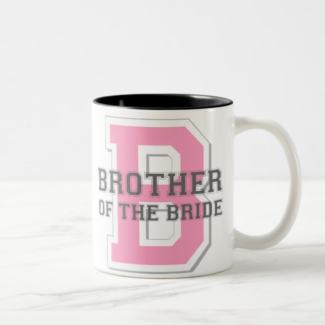 Brother of the Bride Cheer Two-Tone Coffee Mug (Right)