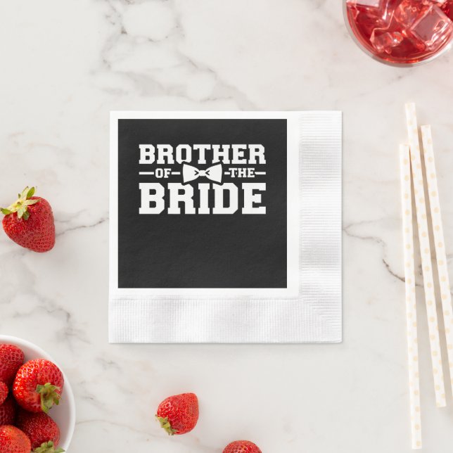 Brother Of The Bride Gift For Brother Napkin (Insitu)
