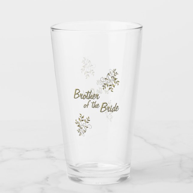 Brother of the Bride Glass  (Front)