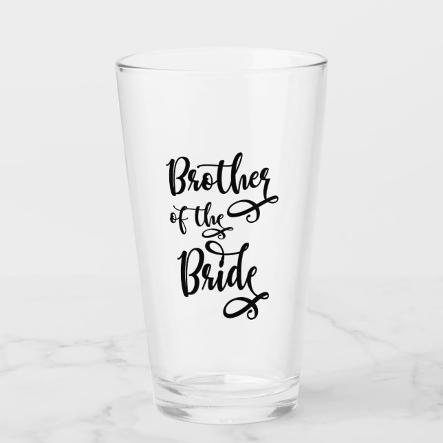 Brother of the Bride Glass (Front)