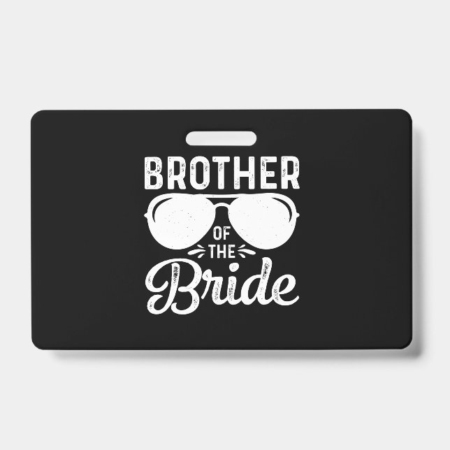 Brother of the Bride ID Badge (Front)