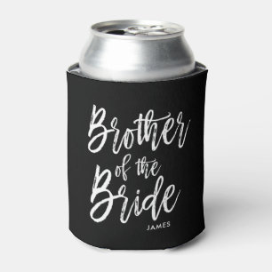 Brother of the Bride Script Style Custom Wedding Can Cooler
