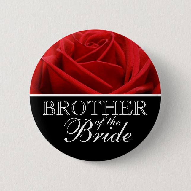 Brother Of The Bride Wedding Pins (Front)