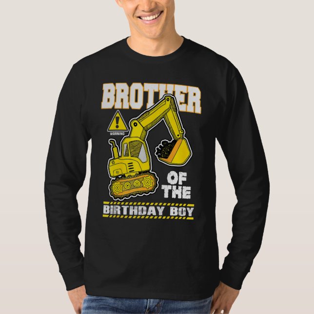 Brother Of The Excavator Construction Vehicle Digg T-Shirt (Front)
