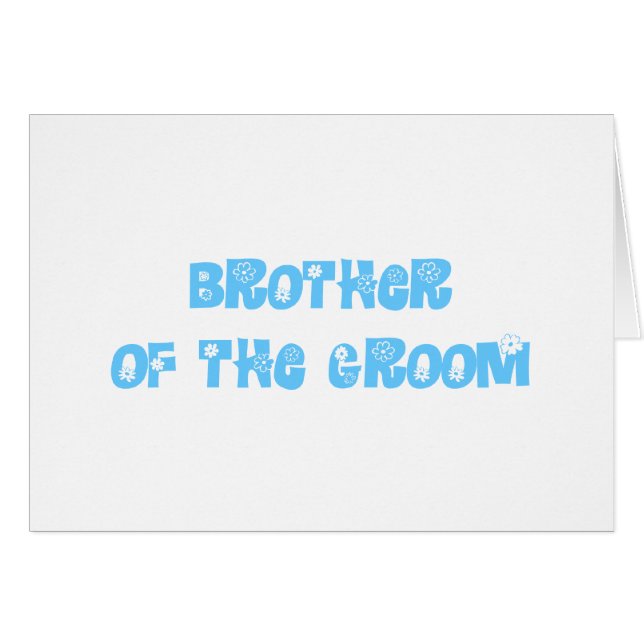 Brother of the Groom (Front Horizontal)