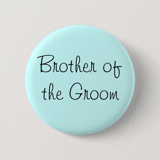 Brother of the Groom Pin (Front)