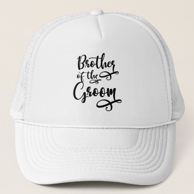 Brother of the Groom Trucker Hat (Front)