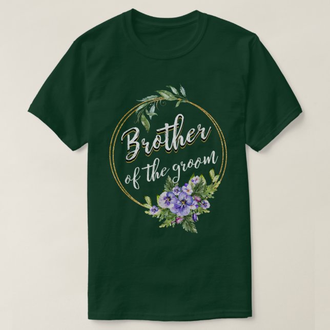 Brother Of The Groom Wedding Bachelor Party Brothe T-Shirt (Design Front)