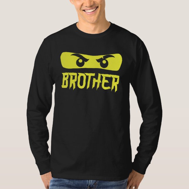 Brother Of The Kung Fu Ninja Eyes Family T-Shirt (Front)