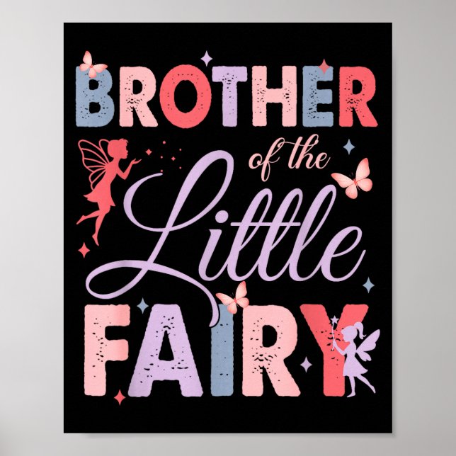 Brother Of The Little Fairy Birthday Girl Family M Poster (Front)