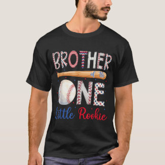 Brother Of The One Little Rookie 1st Birthday Boy T-Shirt