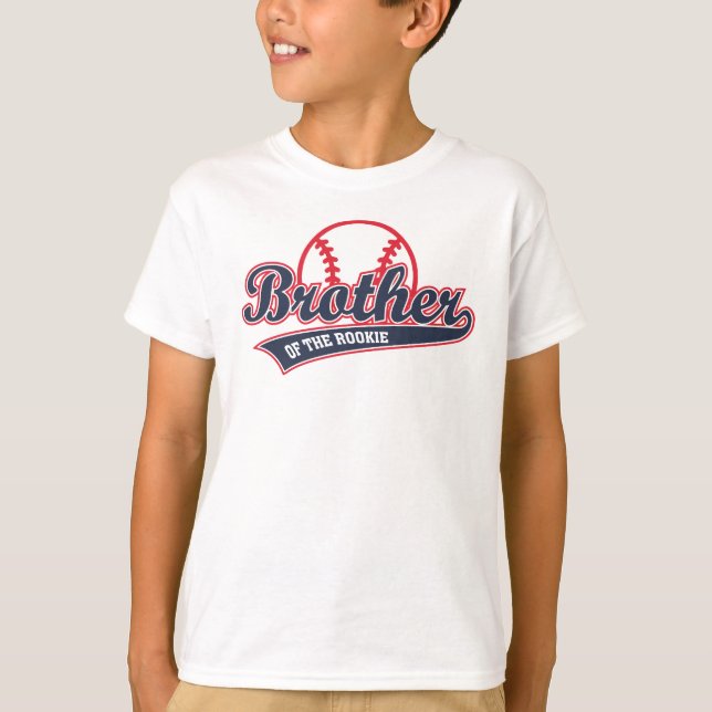 Brother of the Rookie Sibling Party T-Shirt (Front)