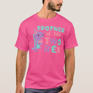 Brother Of The Two Rex Birthday Dinosaur Family Ma T-Shirt